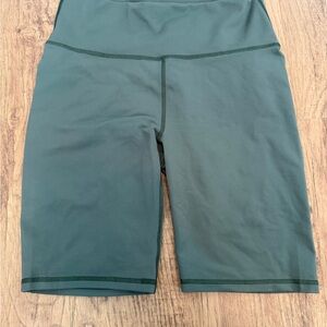 Fabletics Dark Green Bike Shorts